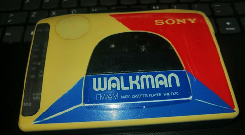 Walkman Sony Fx10 Diseño Colores Bandera Chilena