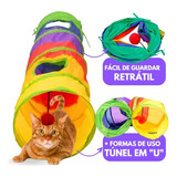 Brinquedo Interativo Pets Túnel Labirinto Para Gatos