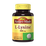 Nature Made 500 Mg L-lisina, 100 Comprimidos (pack De 3)