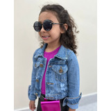 Jaqueta Jeans Menina Moda Blogueirinha Mini Diva