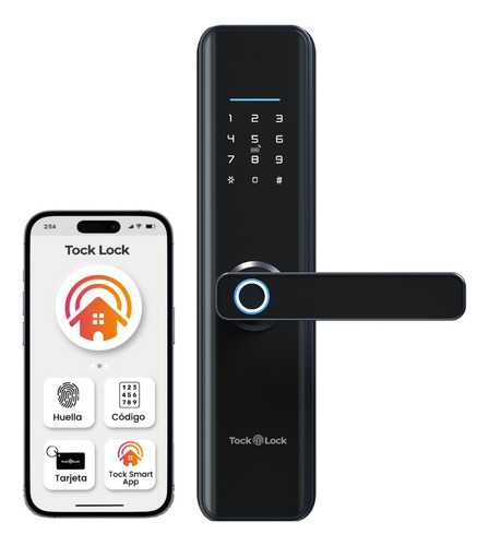 Cerradura Electronica Inteligente Chapa Digital Wifi Con Huella Códigos App Móvil Para Puera Exterior Tock Lock