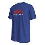 Playera De Running Para Hombre Nike Dri-fit Trail Azul