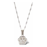 Collar Huella De Mascota De Perro | Gato De Plata 925