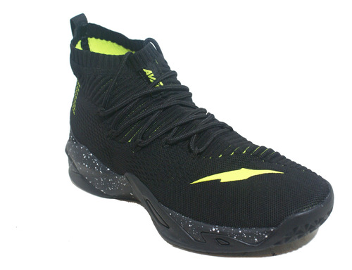 Zapatilla Basketball Avia Attack Negro/lima Hombre Deporfan 