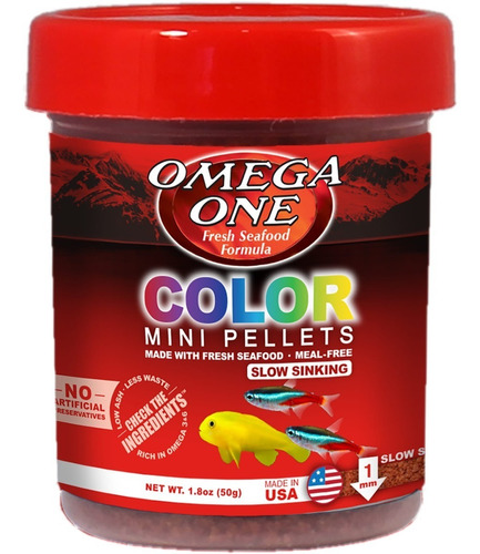 Color Mini Pellets Comida Peces Pequeños - g a $298