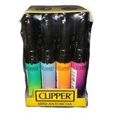 Caja 12 Piezas Encendedor Clipper Mini Antorcha Recargable