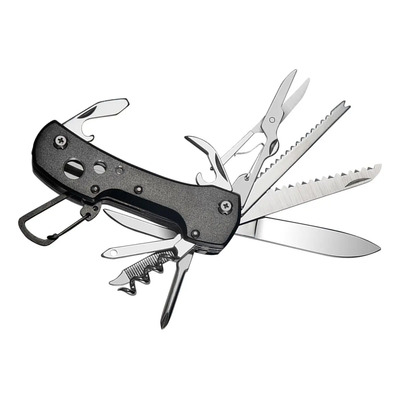 Cuchillo Multiherramienta Destornillador Tijeras Negro