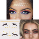 Chicque Glitter Face Tattoo Fashion Face Stickers Eyes Face 