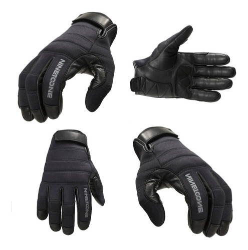 Guantes Ls2 Moto Cuero Cortos Ninetoone Core El Conde Motos