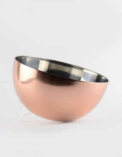 Tigela Bowl De Inox Bronze 28x13 Cm - Mimo