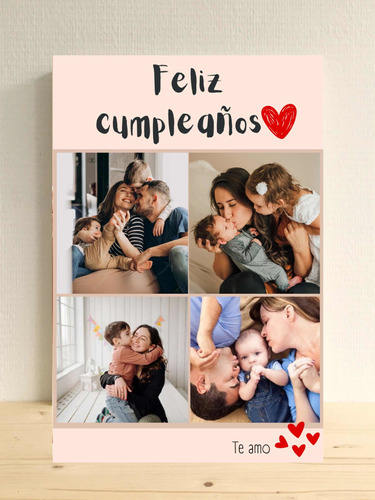 Cuadro Personalizado Collage Regalo Cumpleaños Aniversa20x30