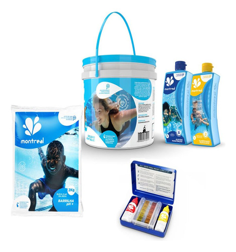 Kit Limpeza Produtos Piscina Intex E Clarificante Teste Clor