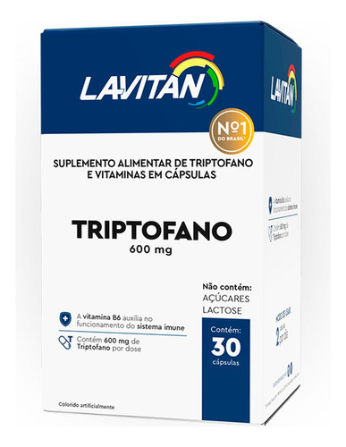 Lavitan Sonus 30caps Suplemento Alimentar De L-triptofano