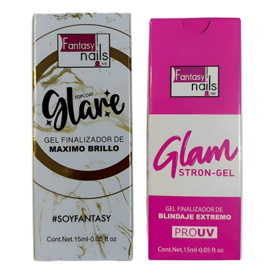 Fantasy Nails Top Coat Gel 16 Ml - Sin Vencimiento Bordó