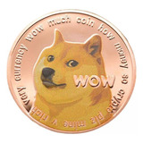 5 Paquete De 2-6 Monedas Dogecoin De Color Dorado, 5 Piezas