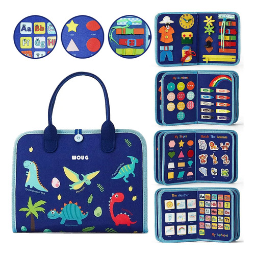 Presente De Brinquedo Sensory Activity Board Fine Motor Para