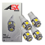 4 Lâmpadas Automotivas Pingo T10 5 Leds 5050 Smd 12v Asx