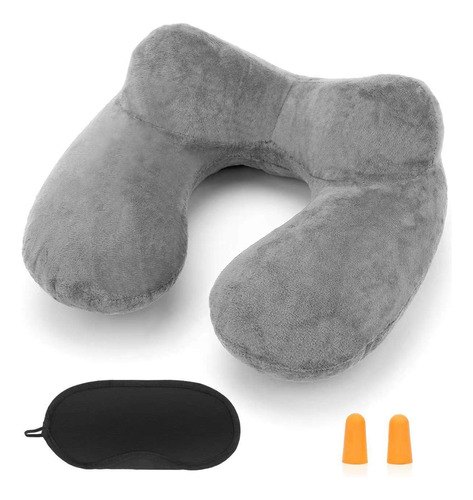 Hitszs Almohada Inflable De Viaje Para Avión, Almohada Infl