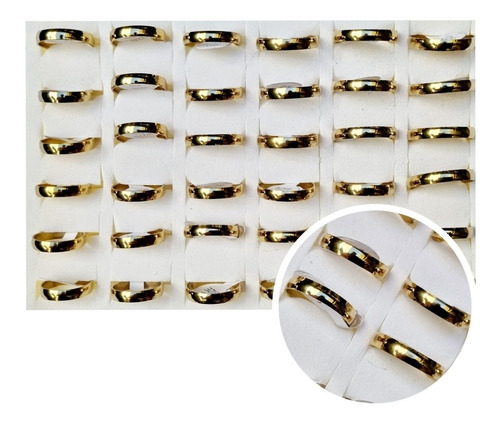 Alianzas Acero Quirurgico Dorado X 12 Unidades 3 Mm Oferta 