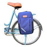 Alforja Mochila Sport Impermeable Azul Para Bicicleta