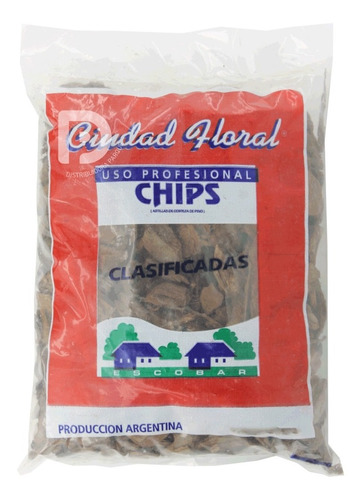 Chips Corteza Pino Conifera Decorativos 5dm Ciudad Floral