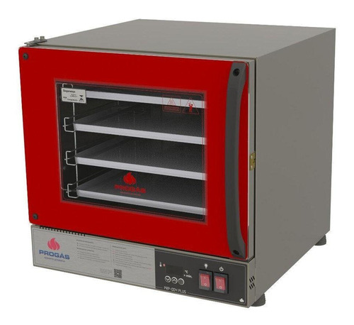 Forno Turbo Elétrico Progás Fast Oven Plus Vermelho 220v