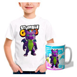 Remera Combo Con Taza Plastica Stumble Guys