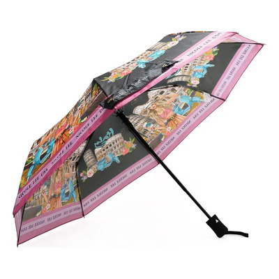 Sombrilla De Nylon Nicole Lee Estampado Martha Travels Ss25 Color Martha Travels Italy Diseño de la tela Martha Travels Italy | Meses sin interés