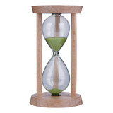 Reloj De Madera Verde Con Cristal De Arena, 10 Unidades, 3 M