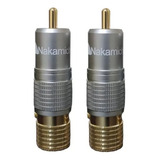 2 Conectores Rca Nakamichi Banhados A Ouro (1 Par)