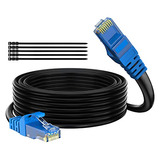 Cable Ethernet Cat 6 Exteriores De 50 Pies, Cable De In...