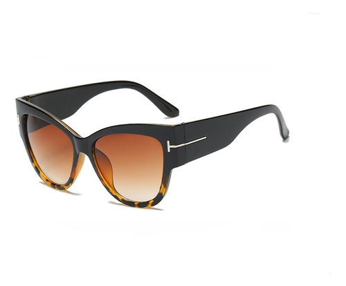 Lentes De Sol Ojo De Gato Grandes Gafas Cat Eye Con Funda