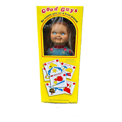 Chucky Bueno De Felpa Con Caja Y Sonido 70 Cm Con Huellas | Envío gratis