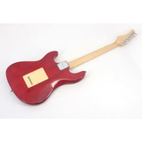 Guitarra Elétrica Strinberg Sts Series Sts100 Stratocaster De  Tília Cherry Burst Brilhante Com Diapasão De Bordo