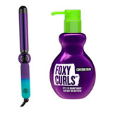 Kit Rizadora Sin Pinza Volumen Rough + Crema Foxy Curls Tigi