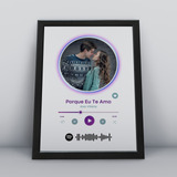 Quadro Personalizado A4 Musica Spotify Foto Musica Favorita