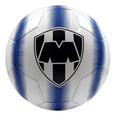 Balón De Fútbol No.5 Club Monterrey Cosido A Maquina Blanco | MercadoLibre