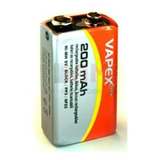 Vapex Bateria Recargable 9v 200 Mah