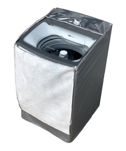 Capa Maquina Lavar Panasonic 12kg Zíper Painel Transparente
