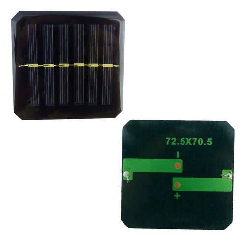 Mini Panel Solar Escolar - Fotovoltaico 3v 0.3w 72.5 X 70mm