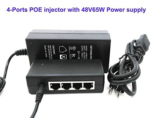 Icreatin 4-puertos Passive Power Over Ethernet Adaptador Poe