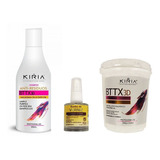 Botox 3d Kìria 250g +shampoo Antirresíduos + Banho De Verniz
