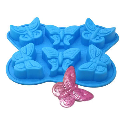 Molde Silicona Mariposas Xl Repostería Velas Jabón Artesanal | Meses sin interés