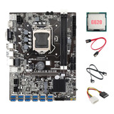 Placa Base B75 12 Usb Btc Mining, Cpu G620, 2 Cables Sata Y