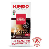 Oferta 100 Cápsulas Kimbo Napoli Nespresso®  Venc. 14/04/23