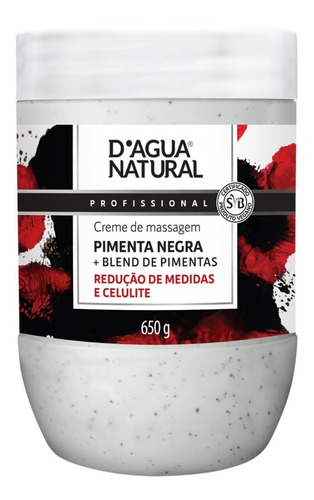  Creme Massagem Pimenta Negra Termoativo Natural Reduz Medida Fragrância Suave Tipos De Pele