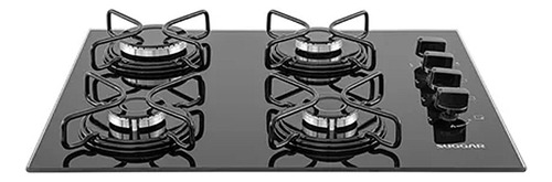 Cooktop 4 Bocas Suggar Vidro Temperado Preto Bivolt Fg4004vp