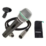 Micrófono Dinámico Vocal Samson Q4 Con Cable Xlr