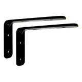 Soporte Estante Mensula Forte Sc 100x200 Mm Negro X Par