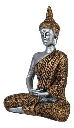 Buda Hindu Tailandês Tibetano Sidarta Em Resina 20cm